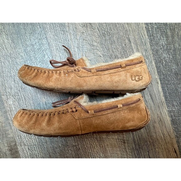 Ugg Australia Women's Shearling Slip On House Slippers Brown Tan Size 9 - Picture 3 of 7